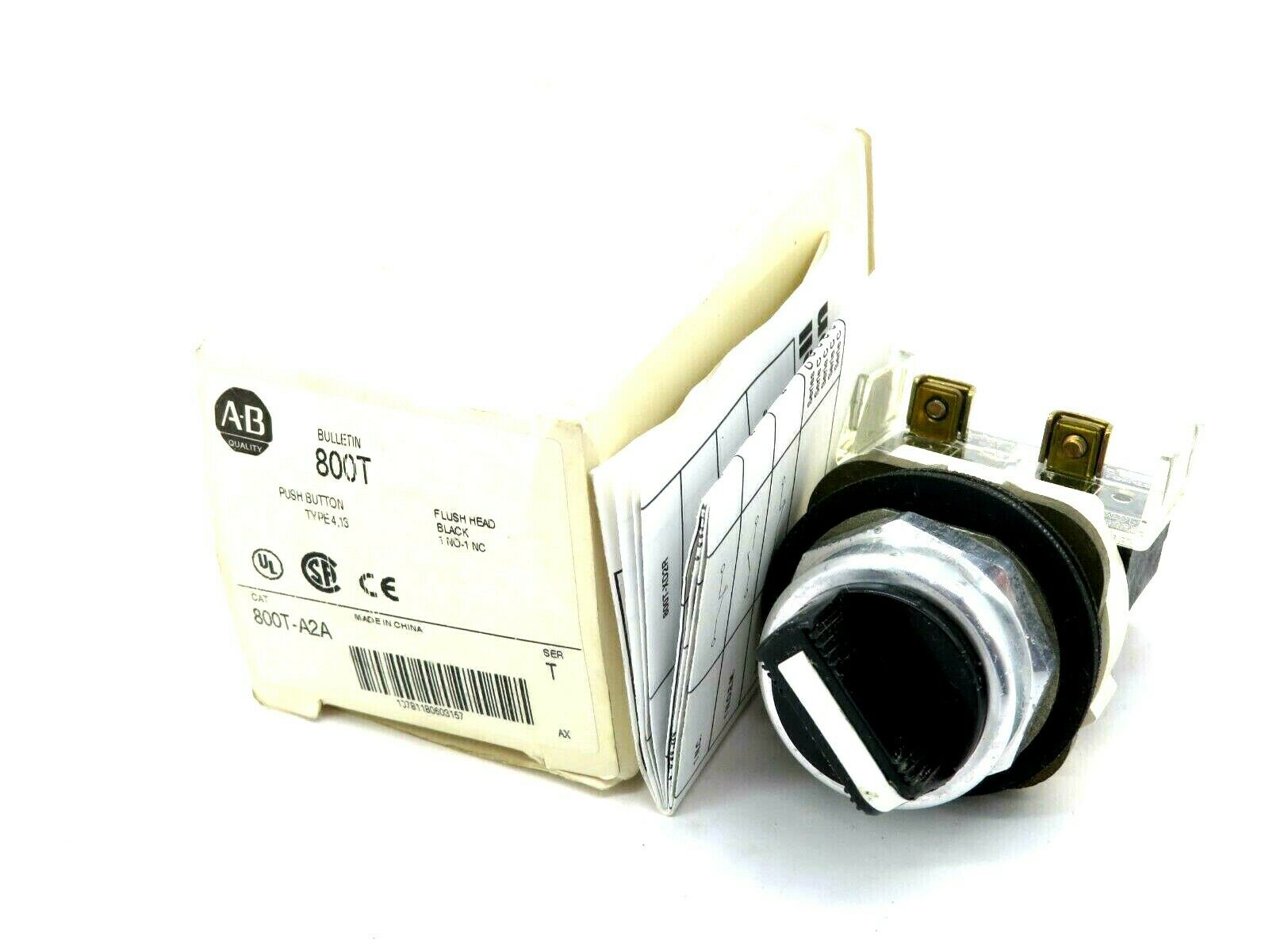 NEW ALLEN BRADLEY 800T-A2A PUSH BUTTON CONTACT SERIES T 800TA2A