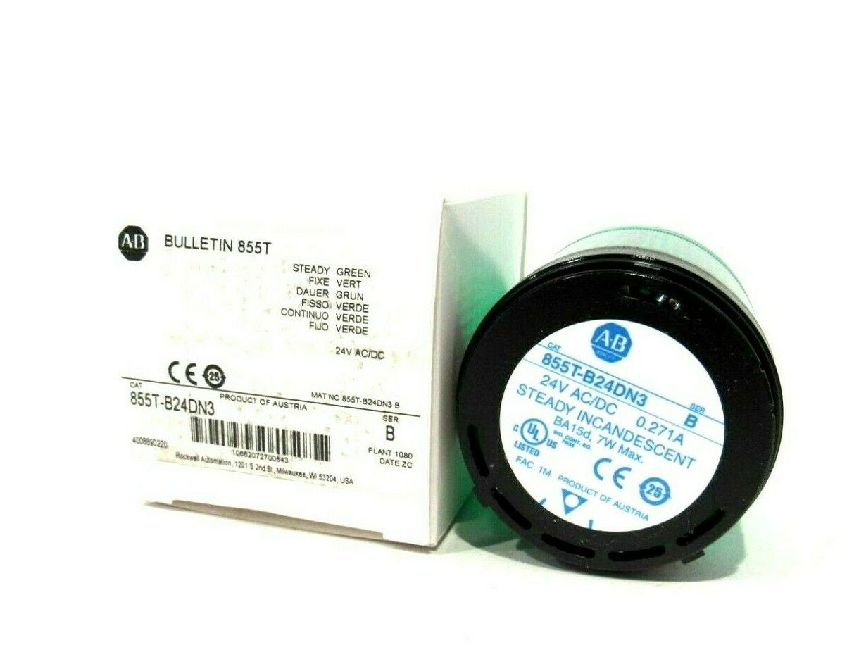 NEW ALLEN BRADLEY 855T-B24DN3 STACK LIGHT SER.B 855TB24DN3