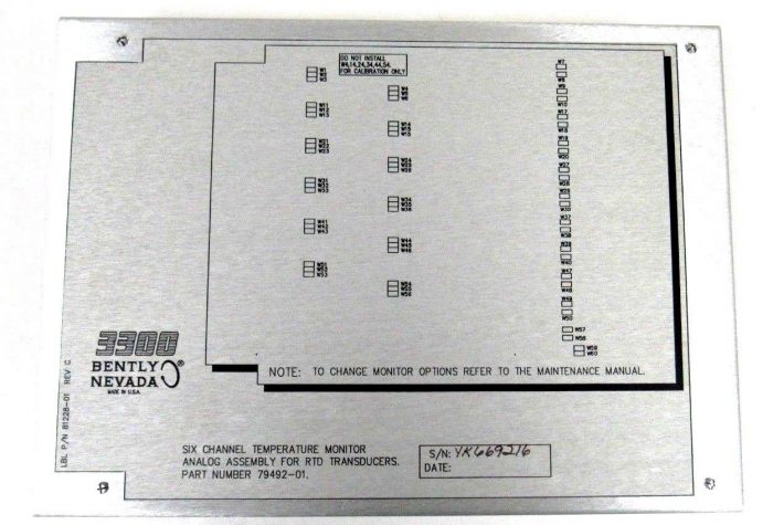 NEW BENTLY NEVADA 79492-01 TEMPERATURE MONITOR 7949201 - Image 3