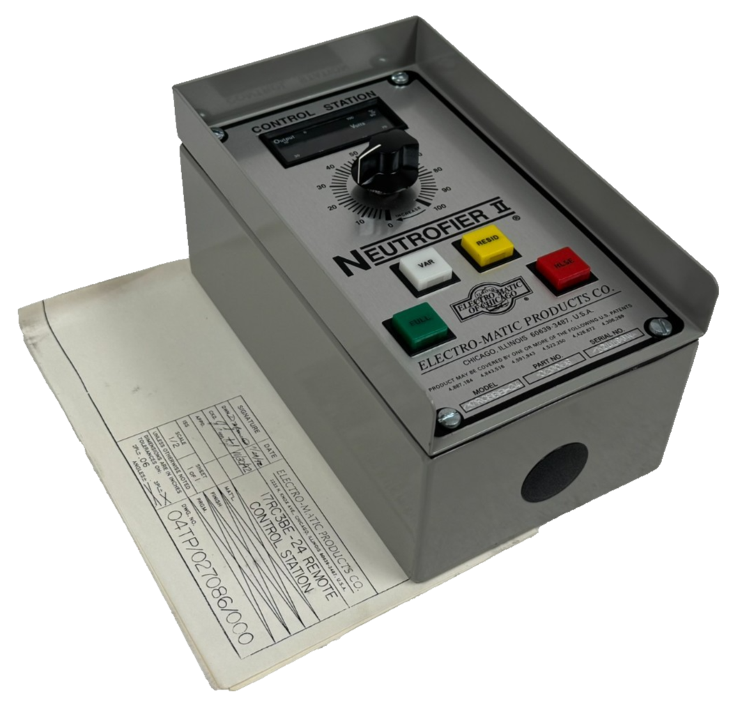 Neutrofier Ii User Guide.pdf NEW ELECTRO-MATIC PRODUCTS CO. 17RC3BE-24 NEUTROFIER II CONTROLLER ...