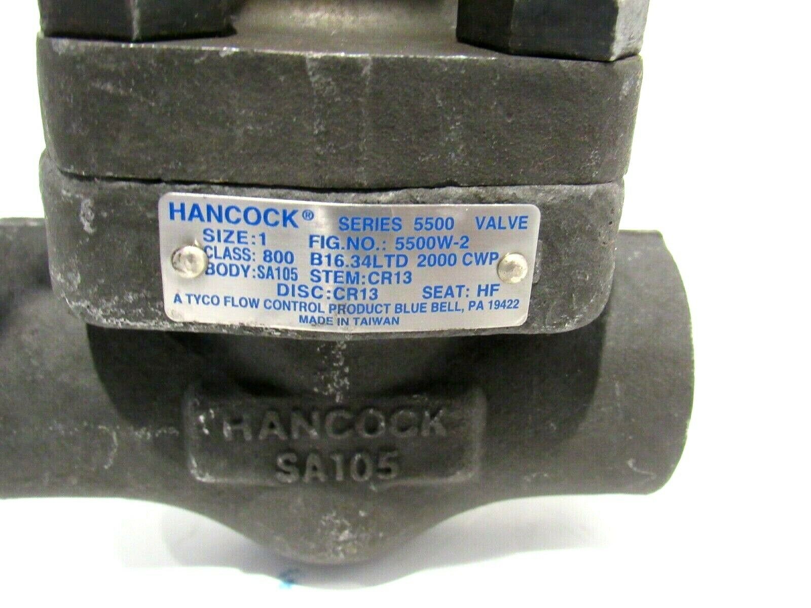 NEW HANCOCK 5500W2 VALVE SERIES 5500 SIZE 1 5500W2 SB Industrial