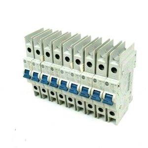 NEW LOT OF 9 ALLEN BRADLEY 1489-M1C020 CIRCUIT BREAKER 2A SER.D 1489M1C020
