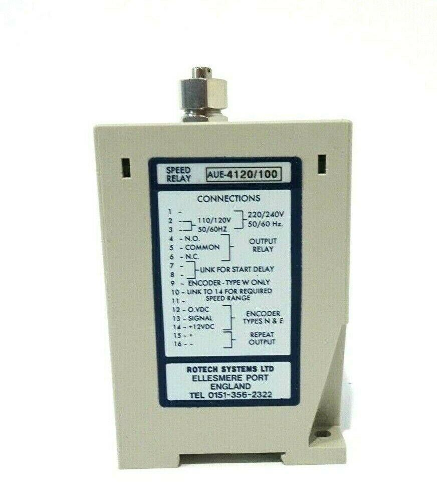 NEW ROTECH AUE4120 /100 SPEED RELAY AUE400 AUE4120100 SB Industrial