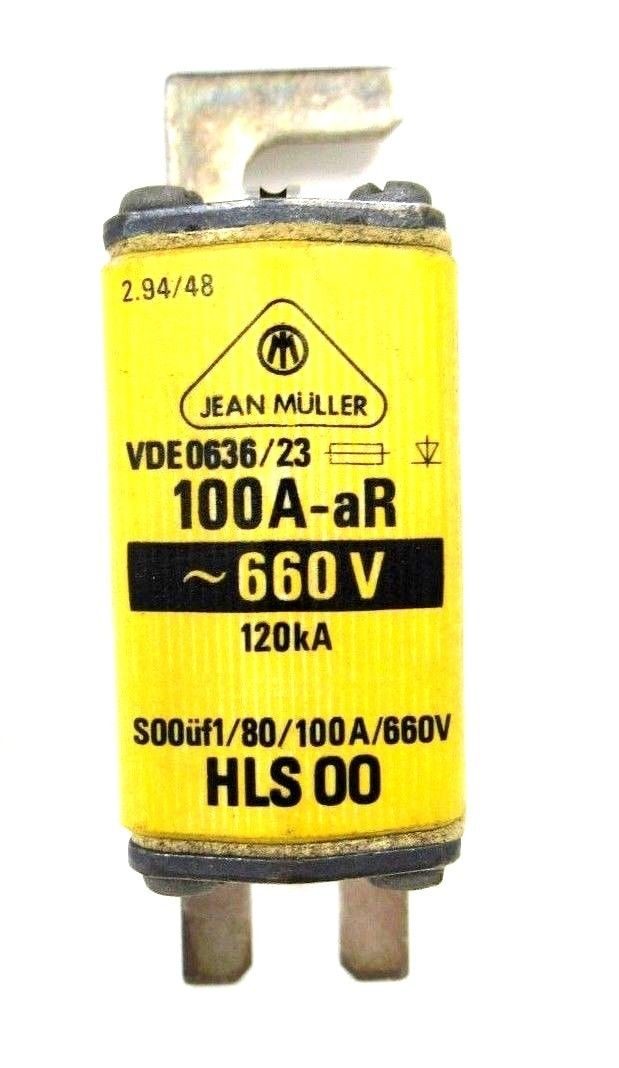 3 NEW JEAN MULLER HLS-00 FUSE 100A HLS-00-100 VDE0636/23 HLS00 100A-AR - Image 3