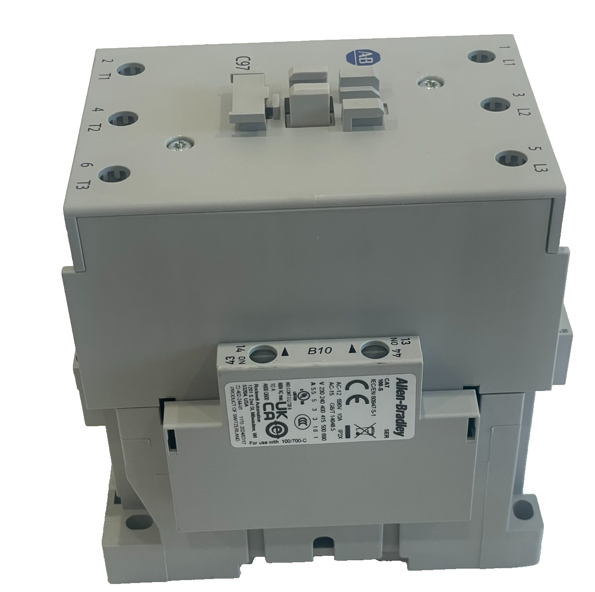 ALLEN BRADLEY100-C97DJ10 CONTACTOR SER. A 100C97DJ10 NEW, SURPLUS - Image 4