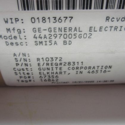 REPAIRED GENERAL ELECTRIC 44A297005G02 PC BOARD