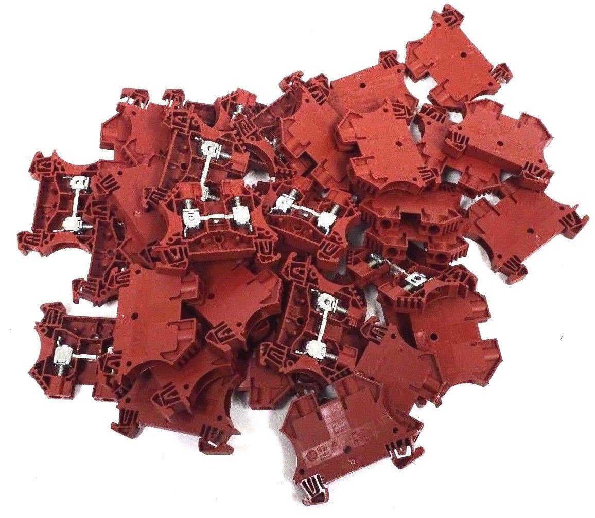 LOT OF 36 NEW ALLEN BRADLEY 1492-J6 TERMINAL BLOCKS
