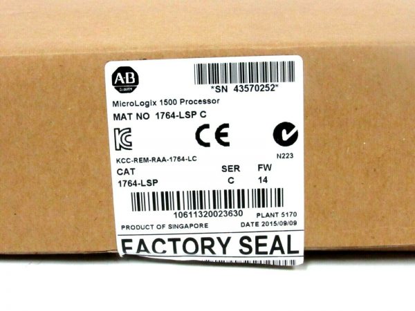 NEW ALLEN BRADLEY 1764-LSP SER. C MICROLOGIX 1500 PROCESSOR 1764LSP - Image 3