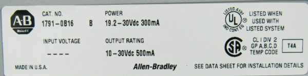 NEW ALLEN BRADLEY 1791-0B16 OUTPUT MODULE SER.B 17910B16 - Image 4