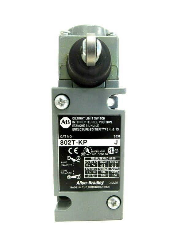 NEW ALLEN BRADLEY 802T-KP LIMIT SWITCH SER J 802TKP - Image 3