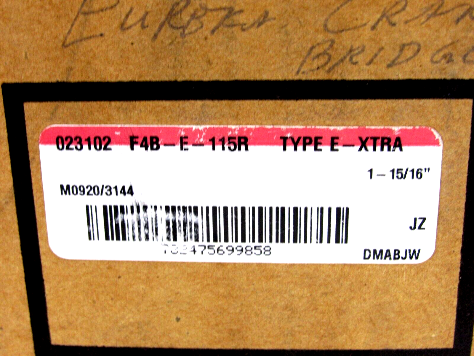 NEW BALDOR DODGE F4B-E-115R 4 BOLT SQUARE FLANGE BLOCK TYPE E F4BE115R - Image 3