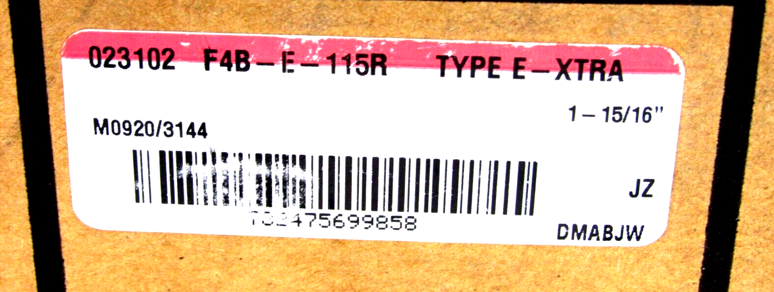 NEW BALDOR DODGE F4B-E-115R 4 BOLT SQUARE FLANGE BLOCK TYPE E F4BE115R - Image 4