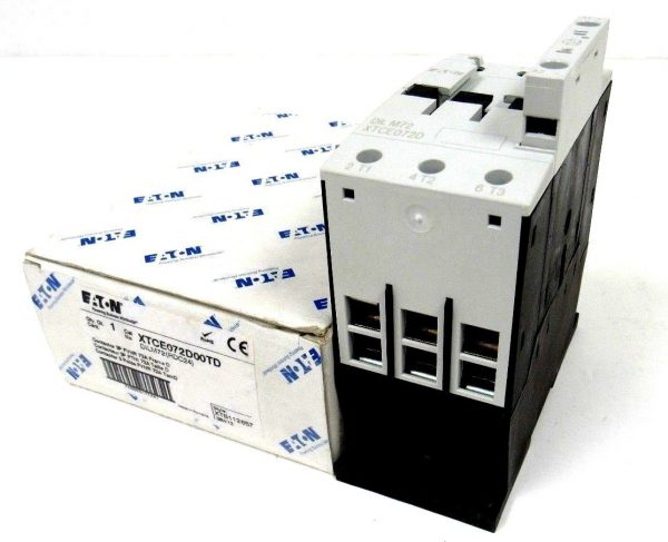 NEW EATON XTCE072D00TD CONTACTOR 3P FVNR 72A FRAME D 24-27VDC