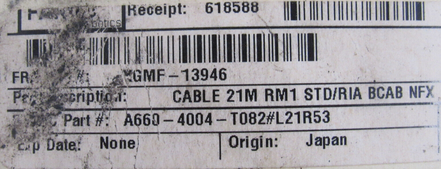 NEW FANUC A660-4004-T082 POWER CABLE A660-4004-T082#L21R53 21M XGMF-13946 - Image 3