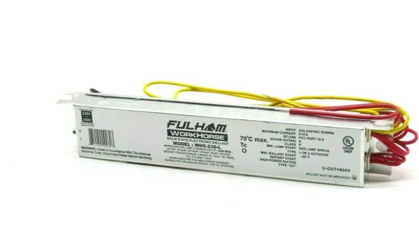 NEW FULHAM WH5-230-L SOLID STATE ELECTRONIC BALLAST 220/240V WH5230L