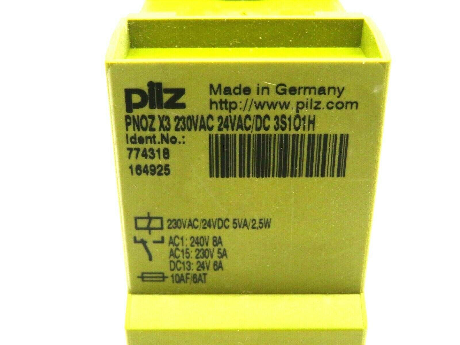 NEW PILZ PNOZ-X3-230VAC SAFETY RELAY 774318 PNOZX3230VAC - Image 3