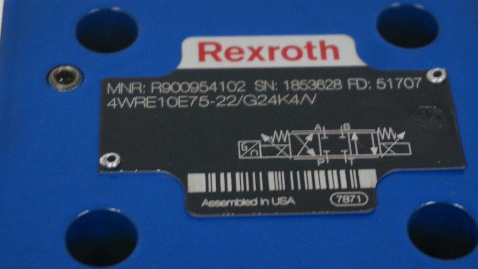 NEW REXROTH 4WRE10E75-22/G24K4/V VALVE R900954102 - Image 4