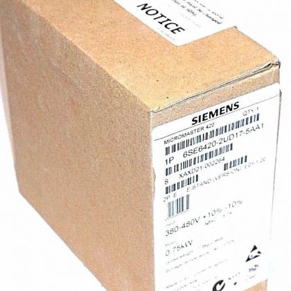 NEW SEALED SIEMENS 6SE6420-2UD17-5AA1 MICROMASTER 420 DRIVE 6SE64202UD175AA1