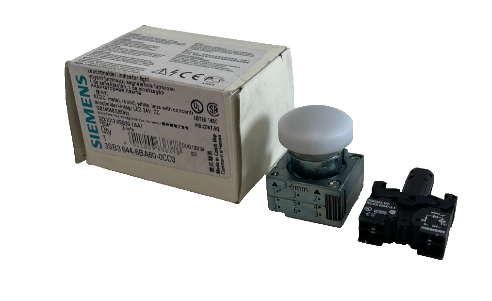 NEW SIEMENS 3SB3644-6BA60-0CC0 INDICATOR LIGHT 3SB3403-1PE 3SB36446BA600CC0 - Image 6