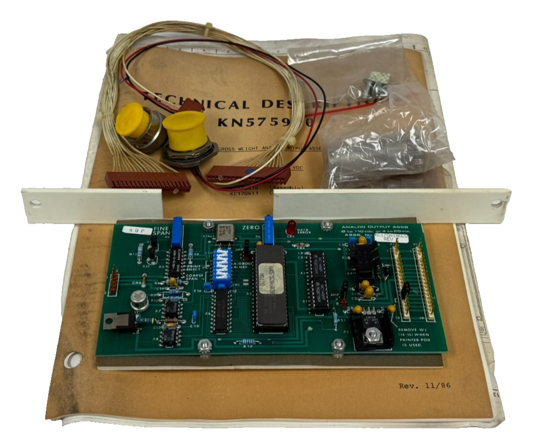 NEW TOLEDO SCALE KC170418 ANALOG OUTPUT ASSEMBLY KC170418020