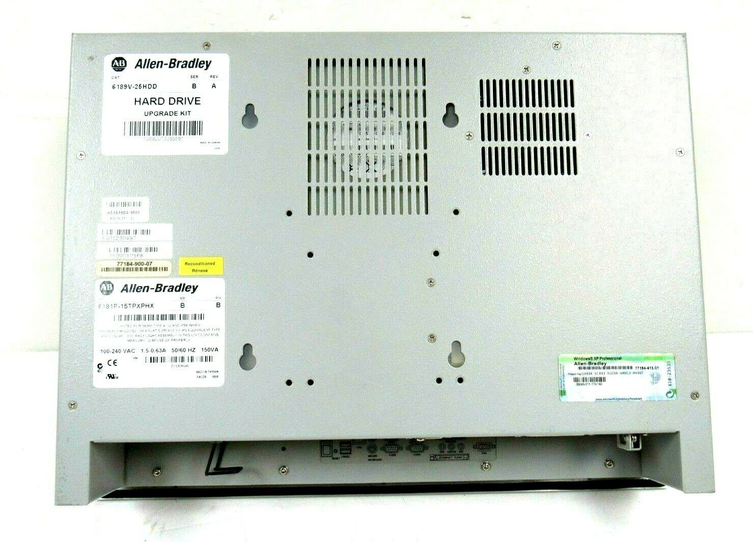 USED ALLEN BRADLEY 6181P-15TPXPHX VERSAVIEW 1500P 6181P15TPXPHX