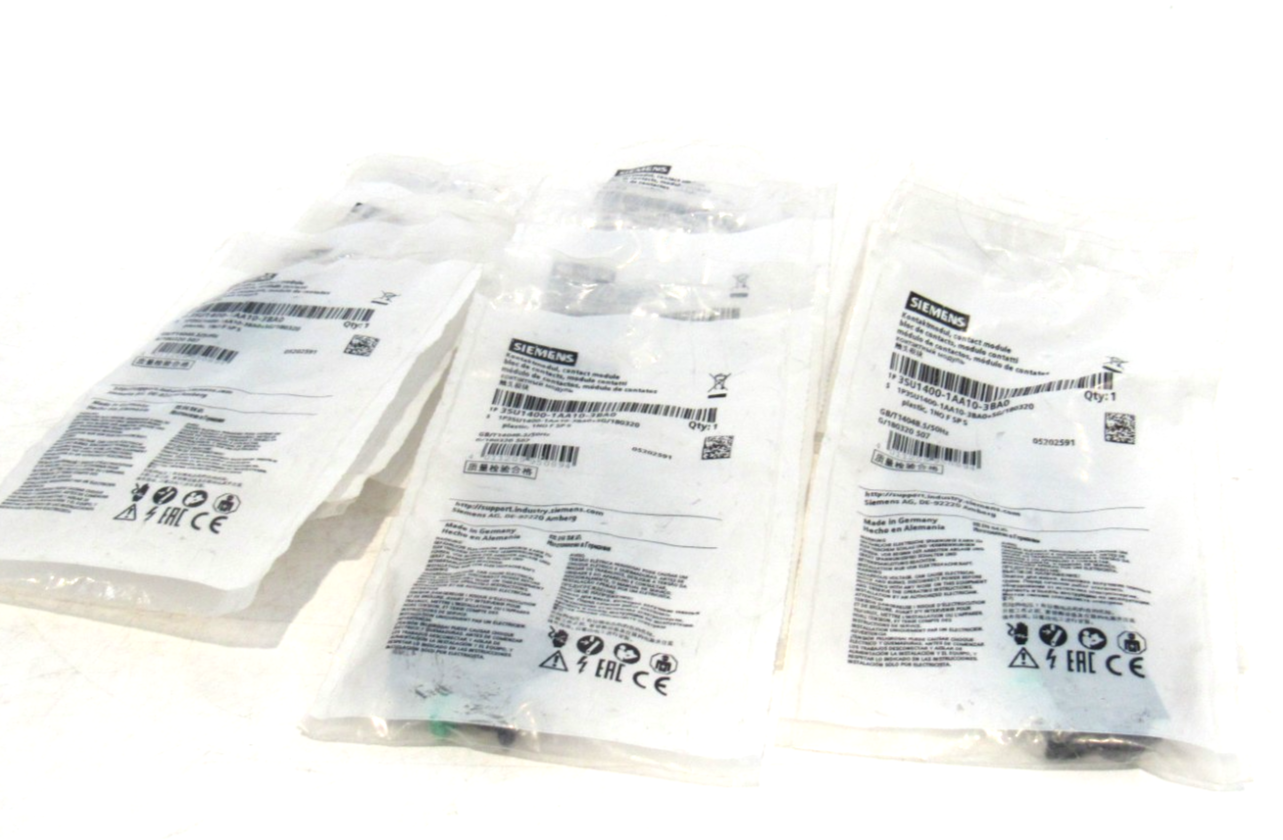 LOT OF 12 NEW SIEMENS 3SU1400-1AA10-3BA0 CONTACT MODULES 3SU14001AA103BA0