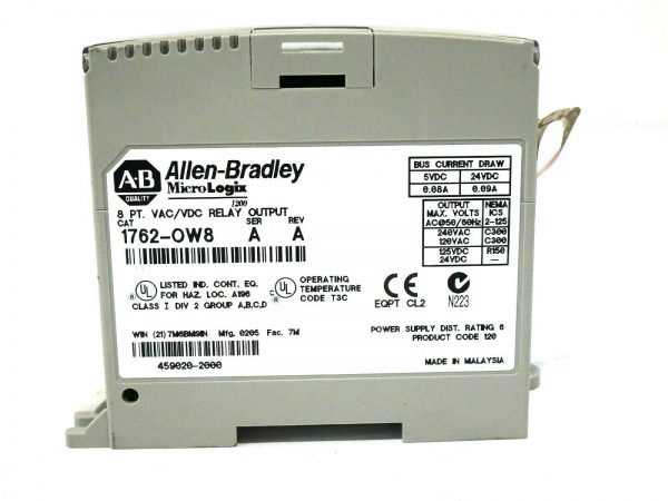NEW ALLEN BRADLEY 1762-OW8 RELAY OUTPUT MODULE SER.A 1762OW8 - Image 3