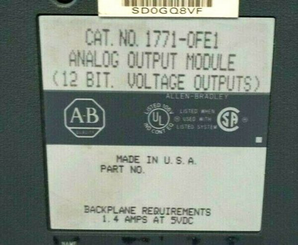 NEW ALLEN BRADLEY 1771-OFE1 OUTPUT MODULE SER.B 1771OFE1 - Image 4