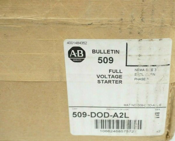 NEW ALLEN BRADLEY 509-DOD-A2L 120V FULL VOLTAGE STARTER 509DODA2L SIZE 3 - Image 3