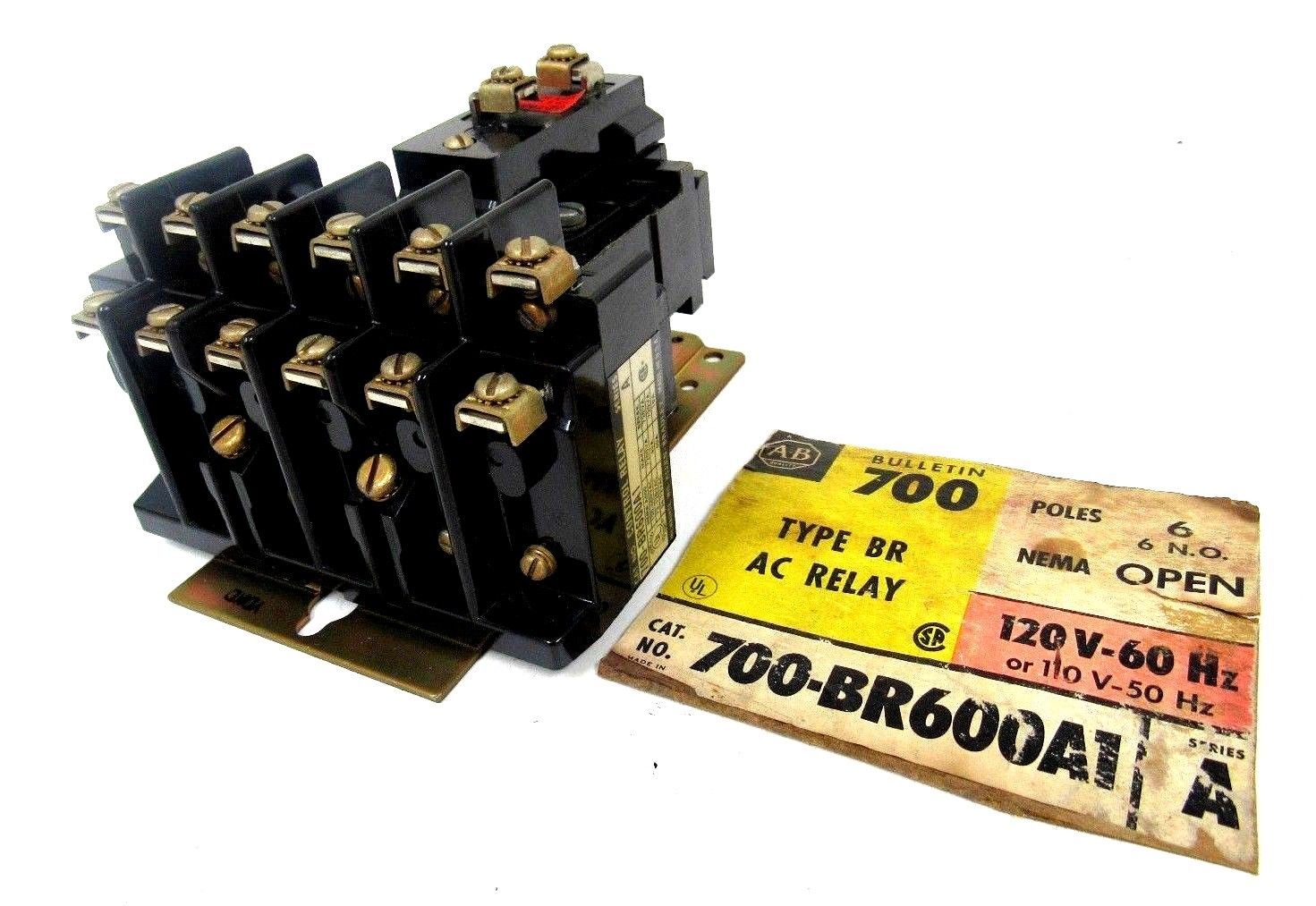 NEW ALLEN BRADLEY 700-BR600A1 AC RELAY TYPE BR SERIES A 700BR600A1 - SB ...