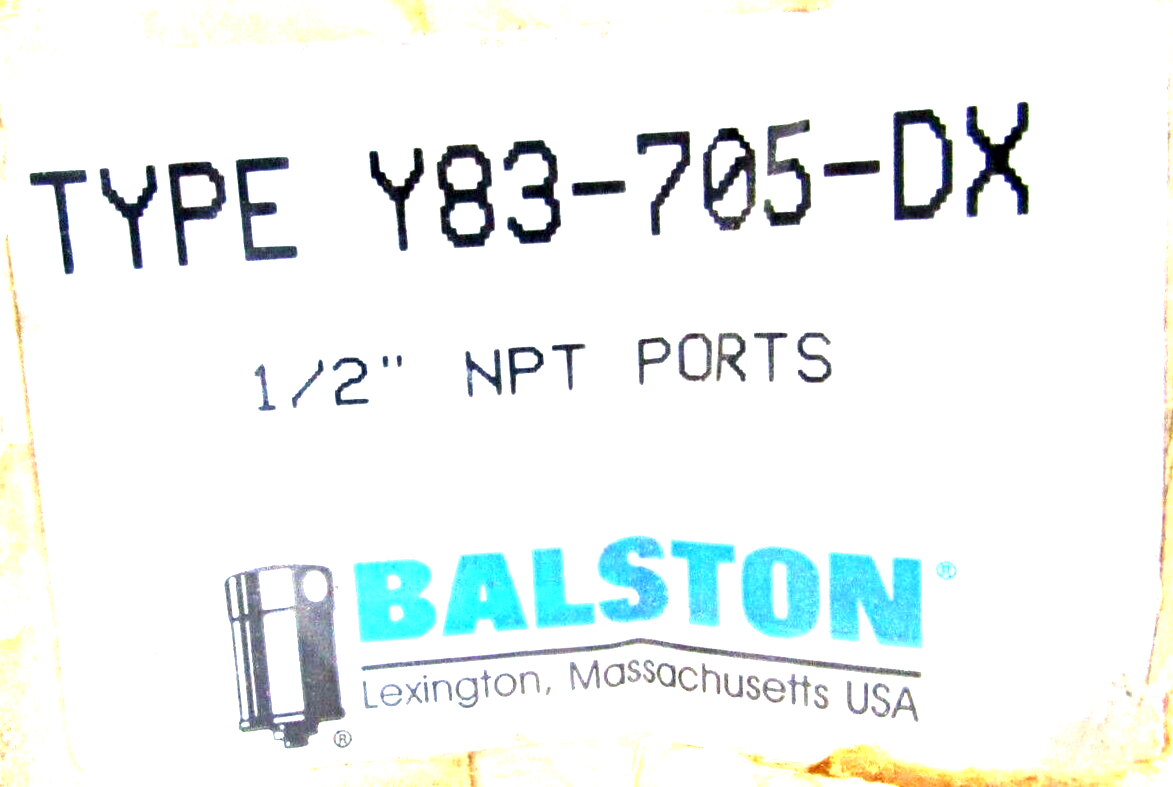 NEW BALSTON Y83-705-DX HOUSING AND FILTER ASSEMBLY 1/2" NPT PORTS - Image 5