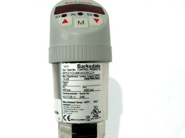 NEW BARKSDALE BPS31GVM0400BQ24 PRESSURE SWITCH - Image 3