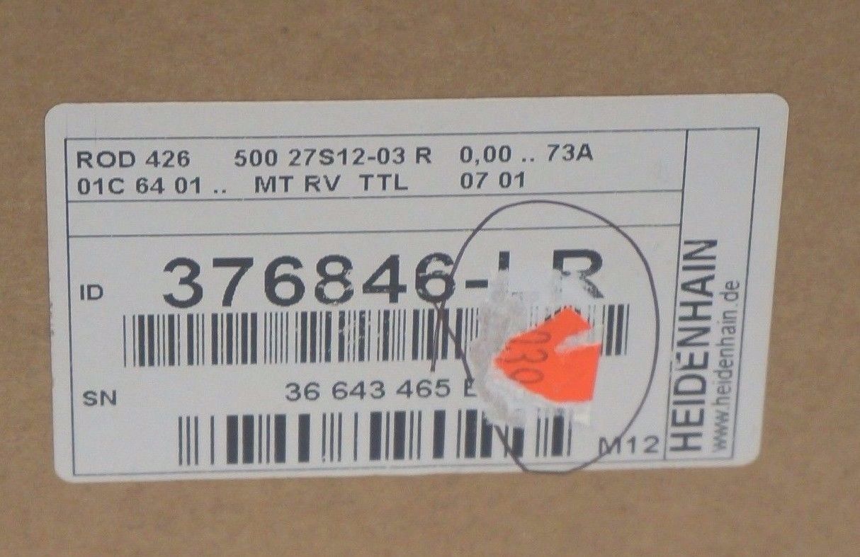 NEW HEIDENHAIN ROD-426-500-27S12-03 ENCODER 376-846-LR, ROD42650027S1203 - Image 3