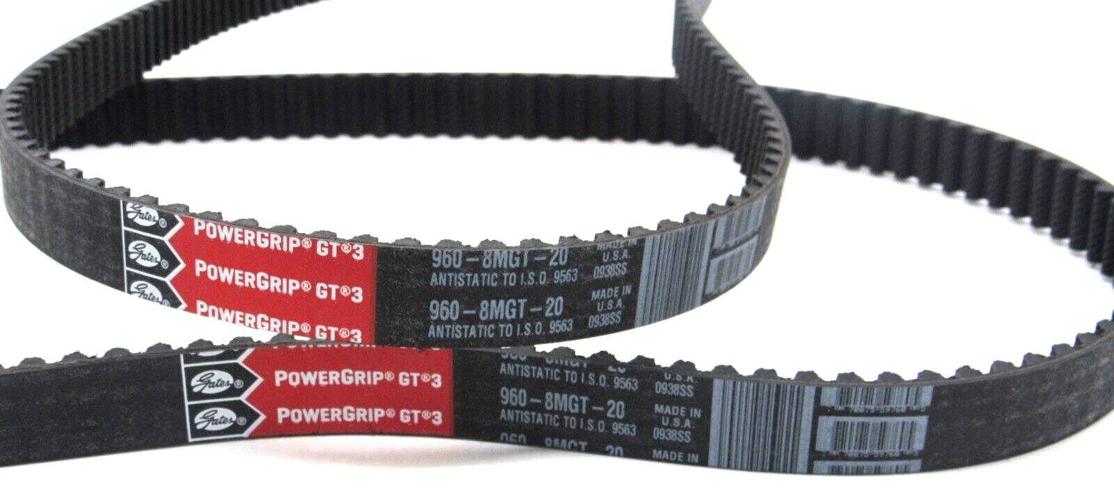 NEW LOT OF 2 GATES 960-8MGT-20 TIMING BELT GT3 9608MGT20 - Image 3