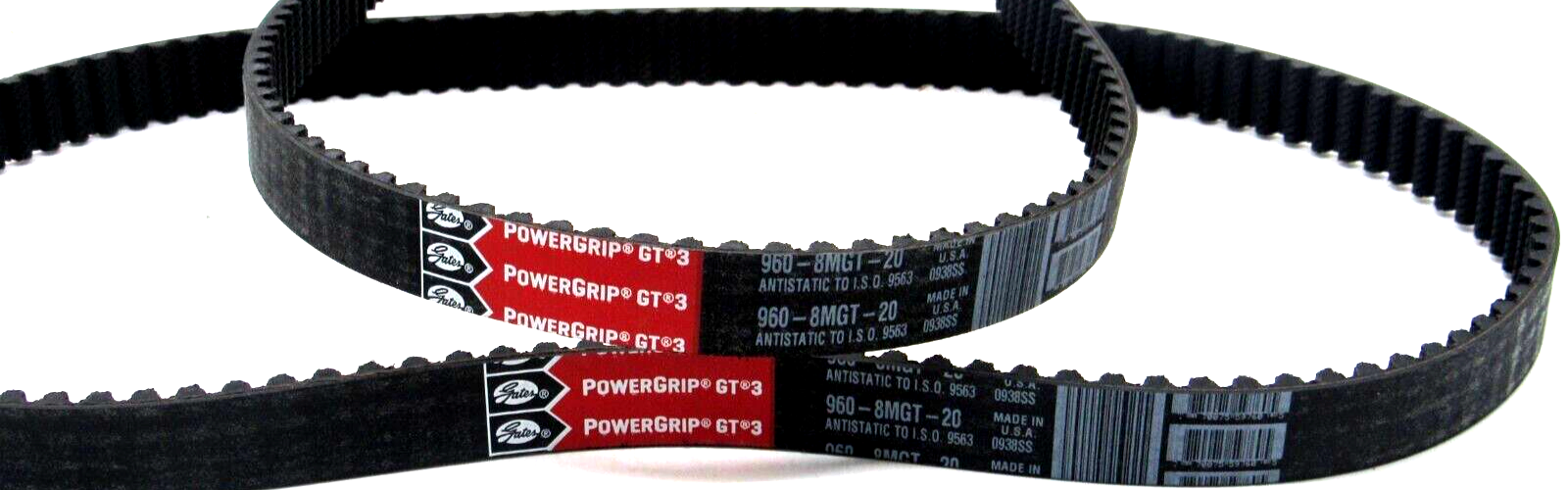 NEW LOT OF 2 GATES 960-8MGT-20 TIMING BELT GT3 9608MGT20 - Image 4