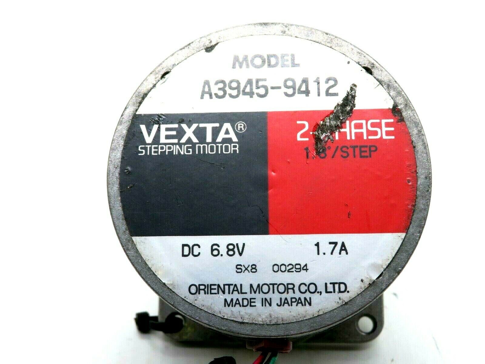 NEW ORIENTAL MOTOR CO. A3945-9412 VEXTA STEPPING MOTOR 2 PHASE
