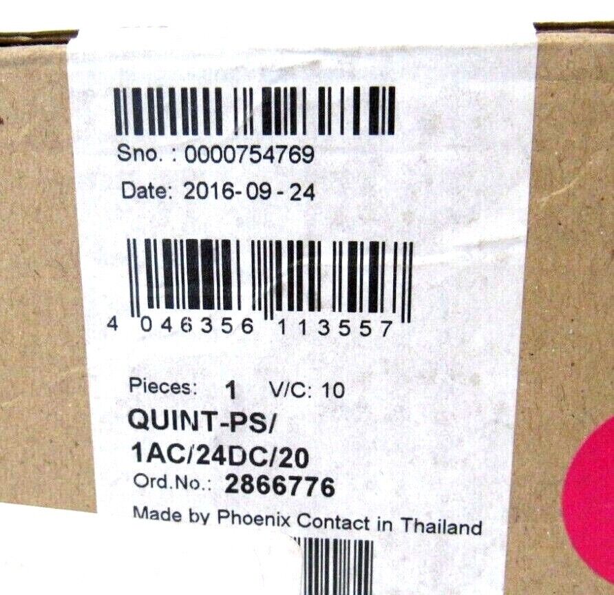NEW PHOENIX CONTACT QUINT-PS/1AC/24DC/20 POWER SUPPLY 2866776 QUINTPS1AC24DC20 - Image 5