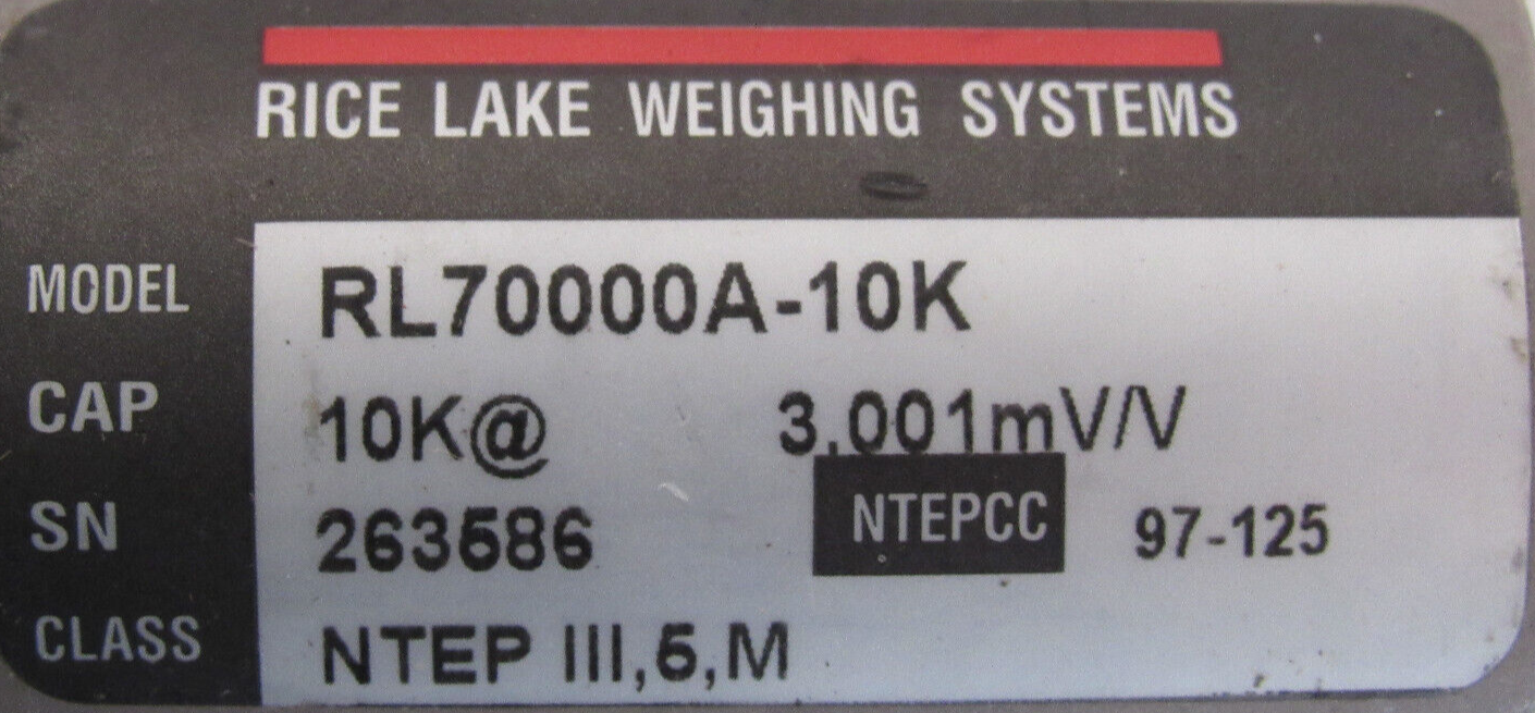 NEW RICE LAKE RL70000A-10K LOAD CELL 10K RL70000A10K - Image 4
