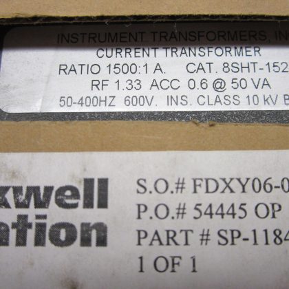 NEW ROCKWELL AUTOMATION SP-118430 CURRENT TRANSFORMER SP118430