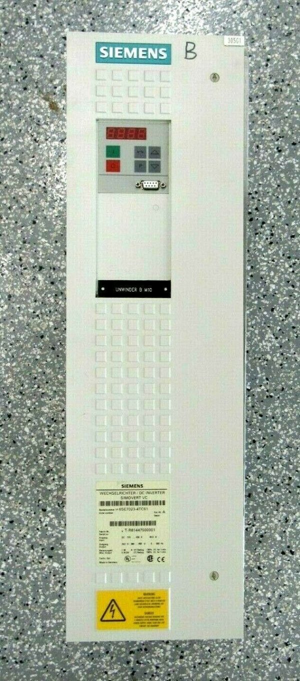 USED SIEMENS 6SE7023-4TC61 INVERTER DRIVE 6SE70234TC61 - Image 3