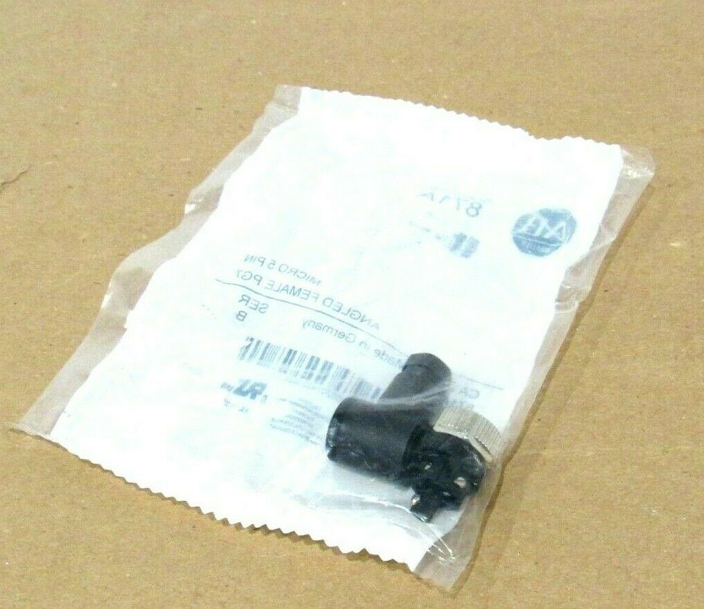 LOT OF 3 NEW ALLEN BRADLEY 871A-TR5-D MICRO 5 PIN ANGLED FEMALE SER.B 871ATR5D - Image 3