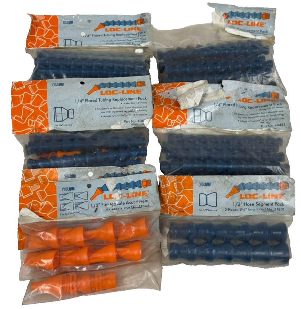 LOT OF ASSORTED NEW LOC-LINE REPLACEMENT TUBING SEGMENT PACKS