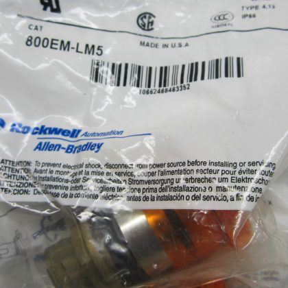 NEW ALLEN BRADLEY 800EM-LM5 PUSHBUTTON 800EMLM5