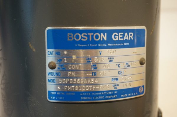NEW BOSTON GEAR 5BPB56SAA54 GEAR MOTOR 1725 RPM 1HP PMT8100TF-5/8 - Image 4