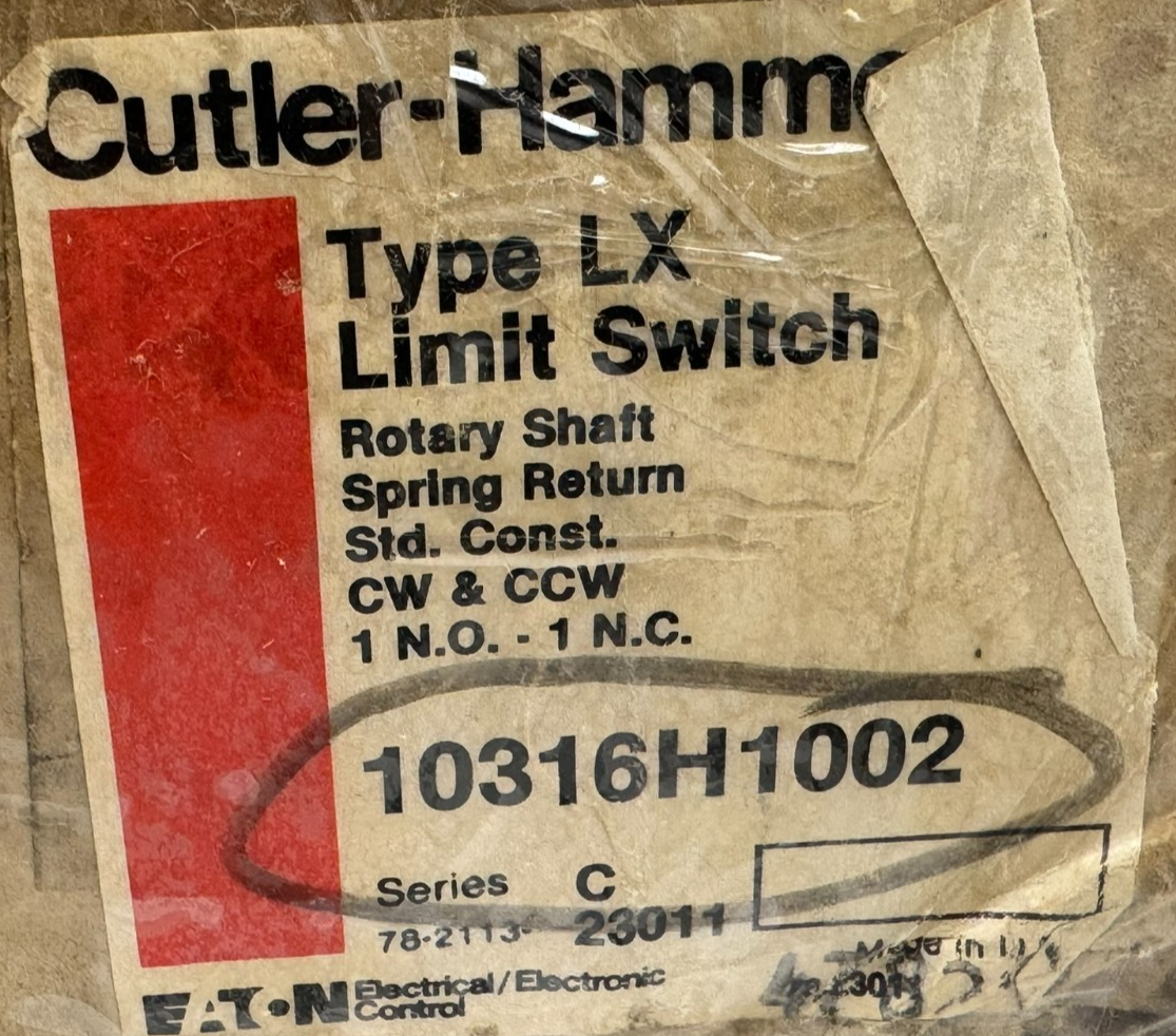 NEW CUTLER HAMMER 10316H1002 LIMIT SWITCH SERIES C TYPE LX - Image 4