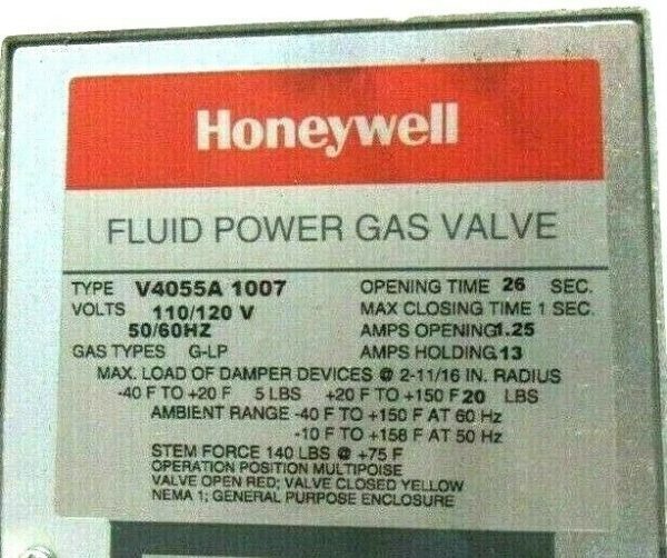 NEW HONEYWELL V4055A-1007 GAS VALVE V4055A1007 - Image 4
