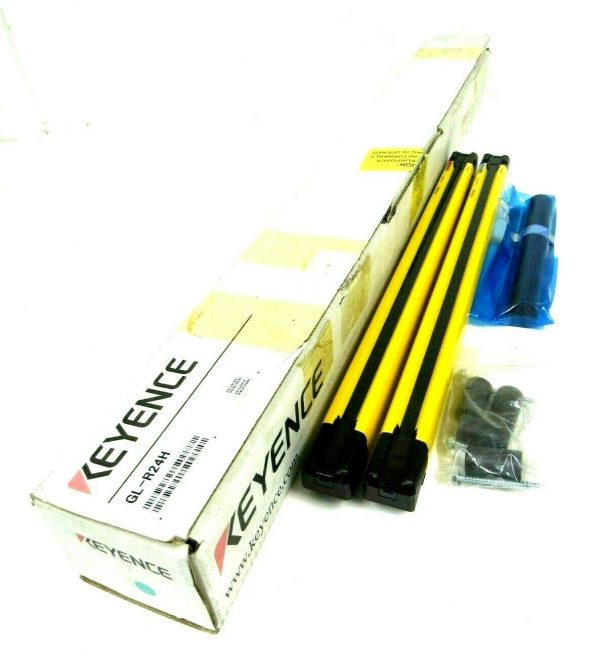 NEW KEYENCE GL-R24H LIGHT CURTAIN SET GL-R24H-R RECEIVER GL-R24H-T TRANSMITTER