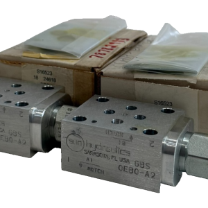 NEW LOT OF 2 SUN HYDRAULICS GBS CHECK VALVE 0EB0A2
