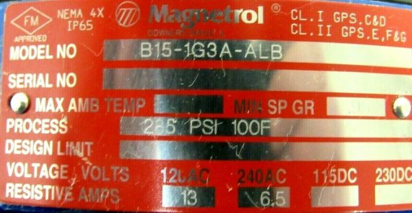 NEW MAGNETROL B15-1G3A-ALB LEVEL SWITCH B151G3AALB - Image 4