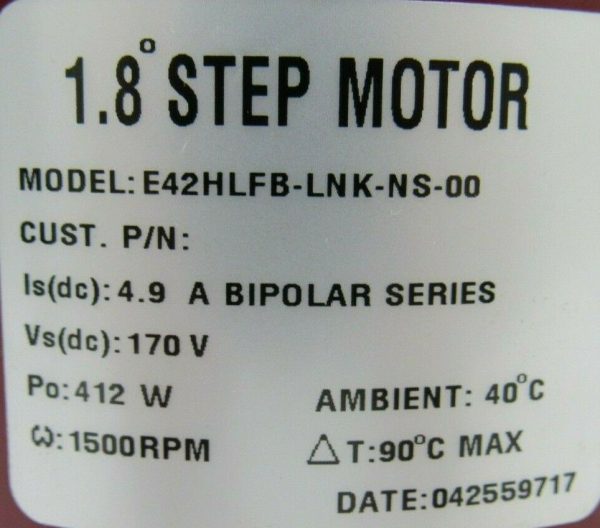 NEW PACIFIC SCIENTIFIC E42HLFB-LNK-NS-00 STEP MOTOR E42HLFBLNKNS00 - Image 4